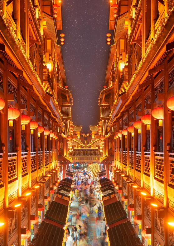 Inside of HongYa Cave